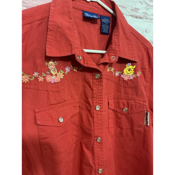 VTG Disney Jerry Leigh Pooh Western Shirt Large - Picture 5 of 11